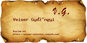 Veiser Gyöngyi névjegykártya